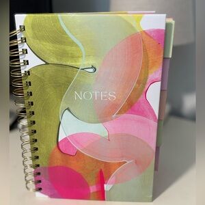 Studio One Pink and Green Spiral Notebook with Dividers
